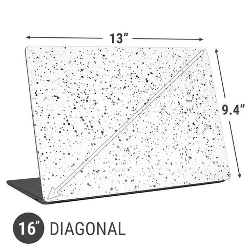 White Speckle Universal Laptop 16in (13 x 9.4in) Skin